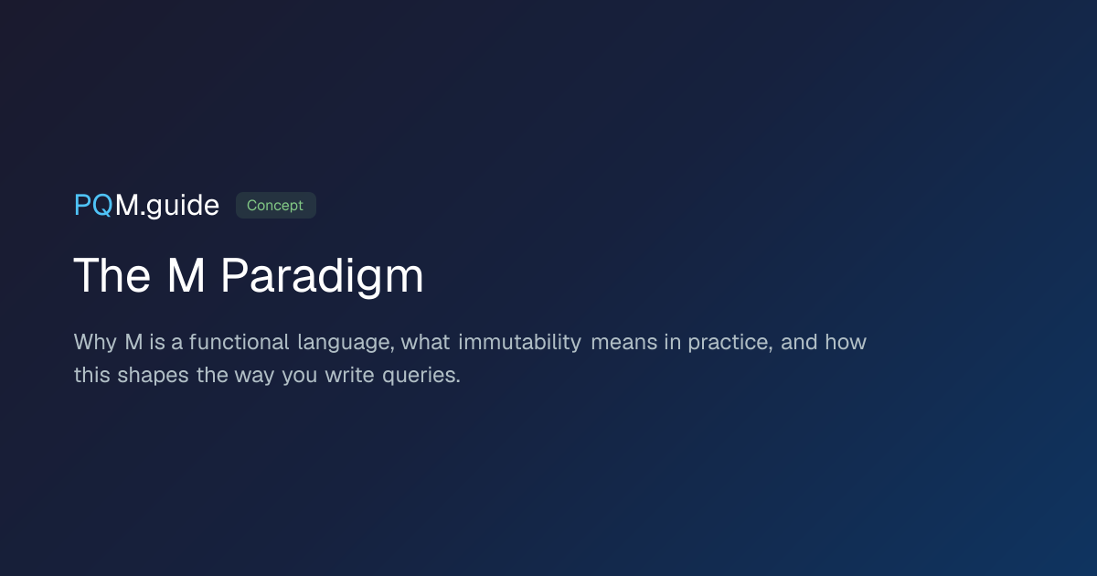 The M Paradigm | PQM.guide
